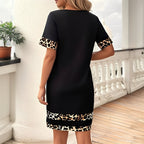 Vestido vintage con estampado de leopardo