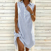 Vestido de rayas casual