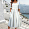Vestido de rayas casual