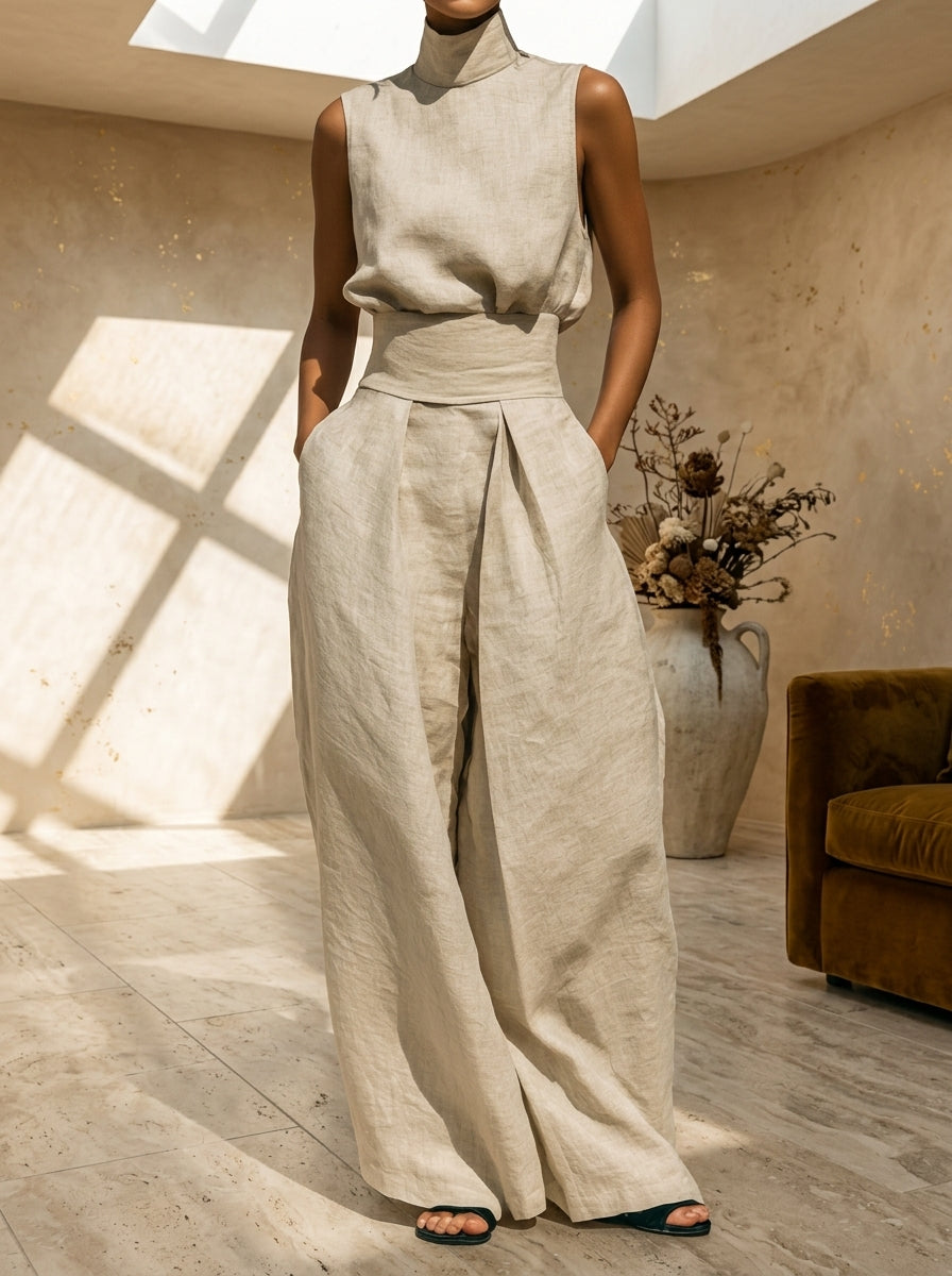 Elena | Dos Piezas en Lino Orgánico: Elegancia Fresca sin Esfuerzo