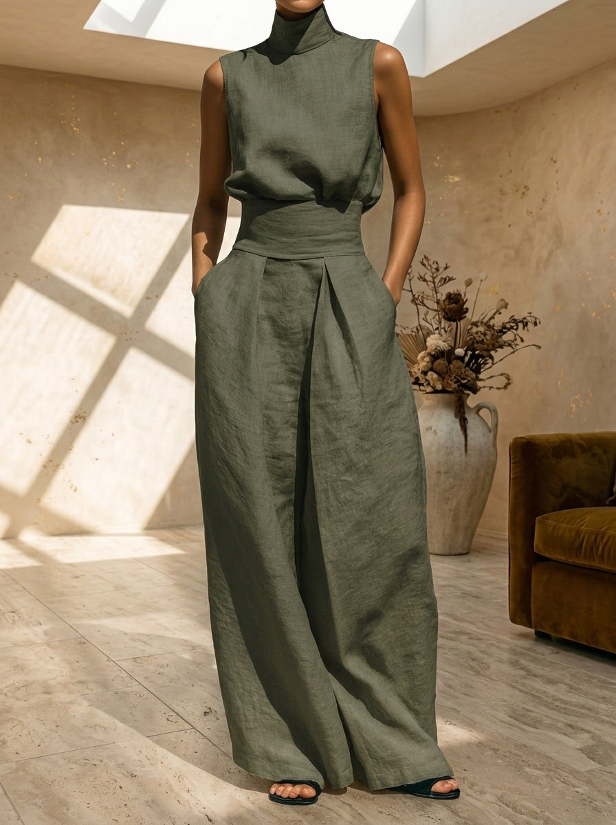 Elena | Dos Piezas en Lino Orgánico: Elegancia Fresca sin Esfuerzo