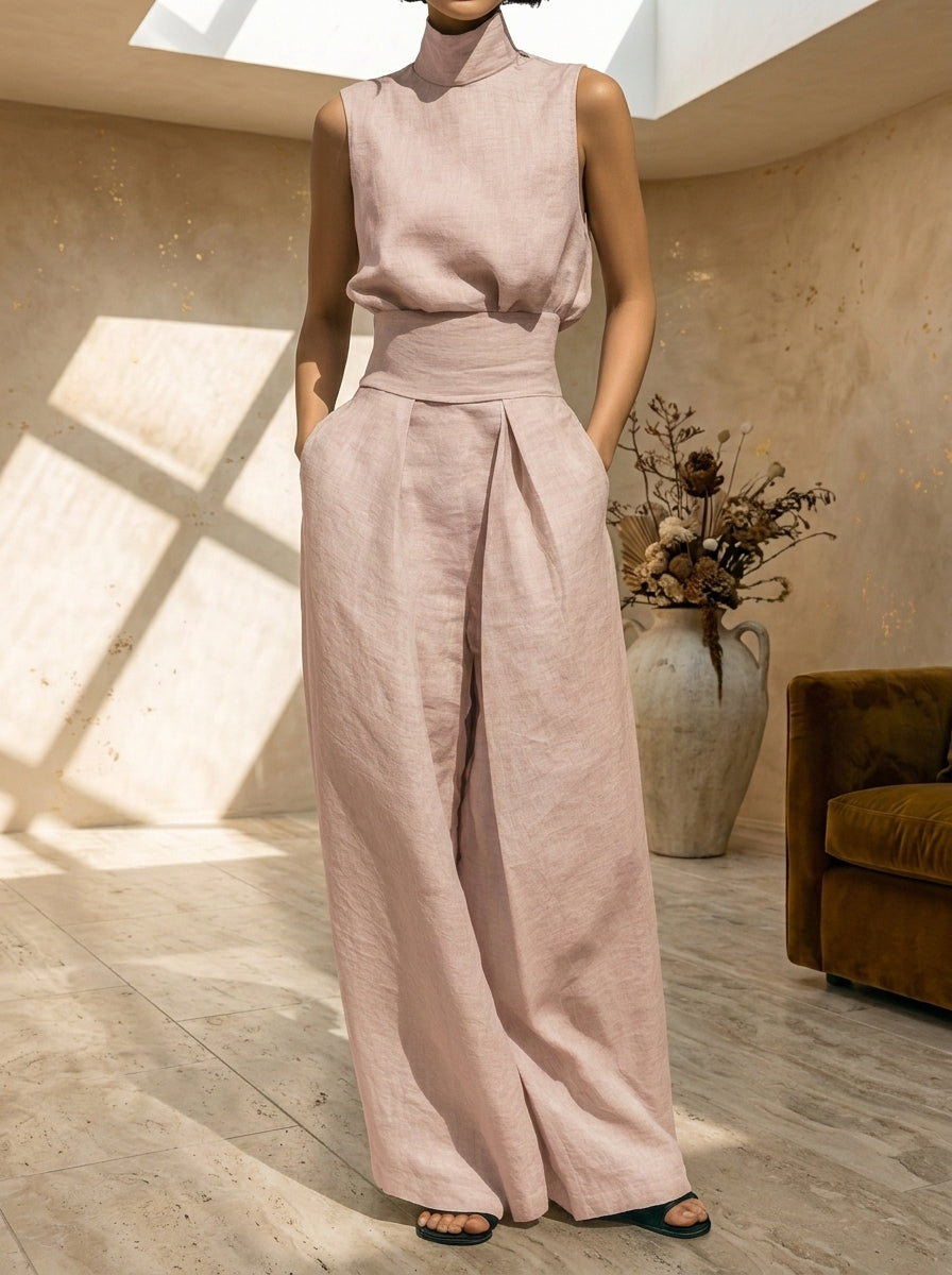 Elena | Dos Piezas en Lino Orgánico: Elegancia Fresca sin Esfuerzo