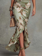 SELENE | Vestido Floral Esculpido de Silueta Elegante y Femenina