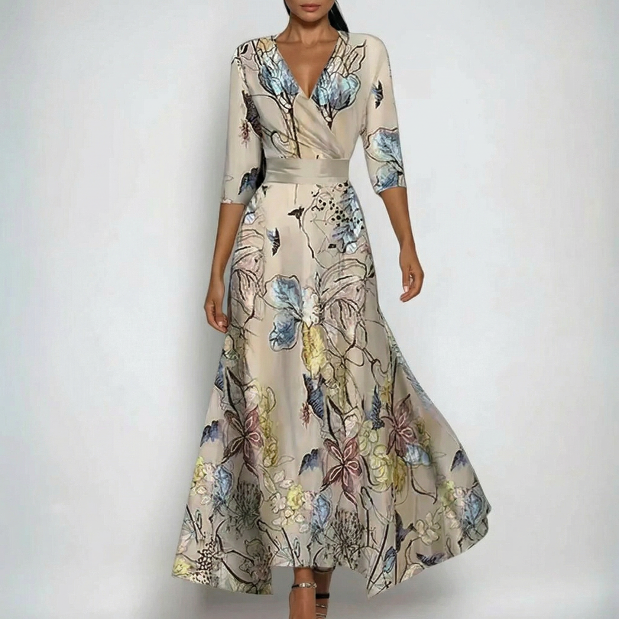 Leona | Vestido elegante de flores