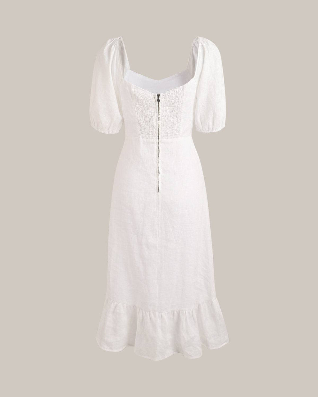 VALÉRIA | Vestido Blanco de Elegancia y Silueta Sofisticada