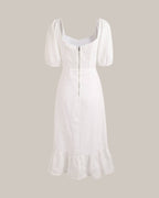VALÉRIA | Vestido Blanco de Elegancia y Silueta Sofisticada
