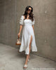 VALÉRIA | Vestido Blanco de Elegancia y Silueta Sofisticada